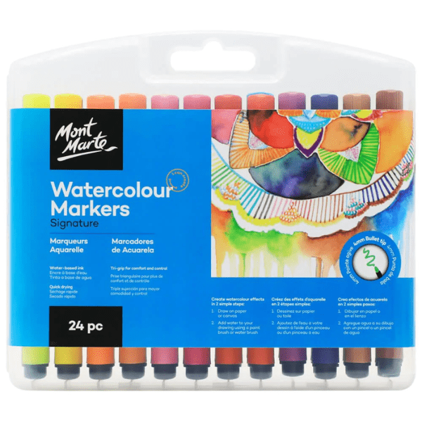 MM Signature Watercolour Markers 24pc