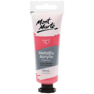 MM Premium Acrylic Paint Metallic 50ml - Magenta