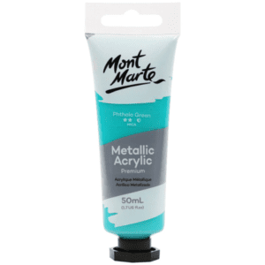 MM Premium Acrylic Paint Metallic 50ml - Phthalo Green