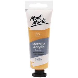 MM Premium Acrylic Paint Metallic 50ml - Gold