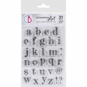 CB Clear Stamp Set (10cm x 15cm) - Design Lowercase Alphabet