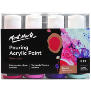 MM Premium Pouring Acrylic Paint Set 4pc 60ml - Aurora