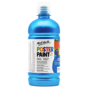 MM Poster Paint Metallic 500ml - Bright Blue