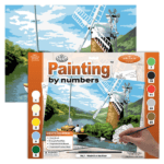 RL Adult Large Paint by Numbers 40x30cm - Windmill On The River