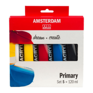 Amsterdam Standard Acrylic Set 5 x 120ml - Primary