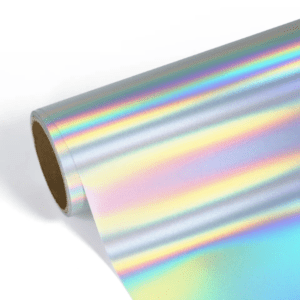 Krigie Glossy Holographic Vinyl - Brushed Silver