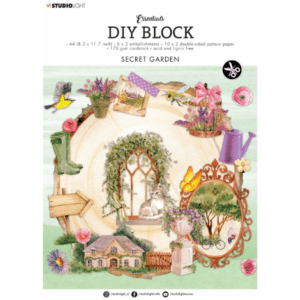 SL Scrapbooking DIY Block A4 - Secret Garden