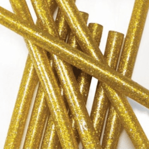 Hot Glue Sticks 100x6mm 10pcs - Glitter Gold