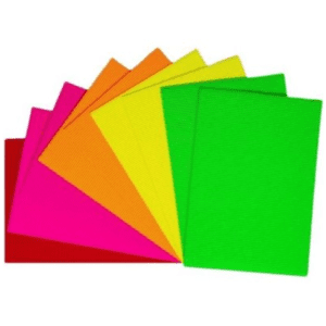 Corrugated Card Sheet A4 10 sheets (170gsm) - Neon