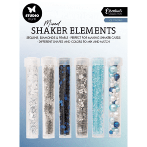 Studio Light Mixed Shaker Elements - Sequins, Diamonds and Pearls Scrapbooking