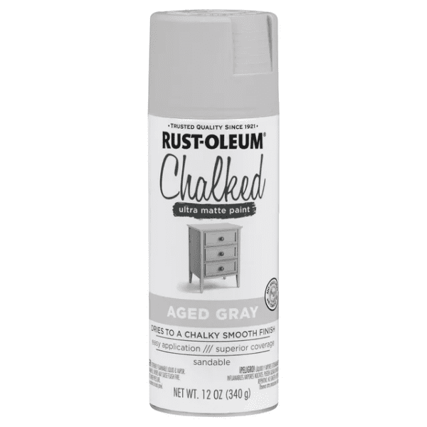 Rust-Oleum Chalked Ultra Matte Spray Paint - Aged Grey