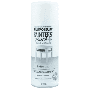 Rust-Oleum Painter's Touch Plus Satin Spray Paint - White