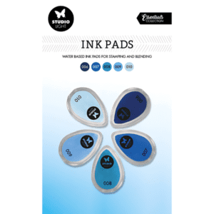 Studio Light Essentials Water Based Ink Pads 5pc - Shades of Blue