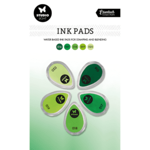 Studio Light Essentials Water Based Ink Pads 5pc - Shades of Green