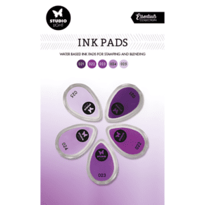 Studio Light Essentials Water Based Ink Pads 5pc - Shades of Purple