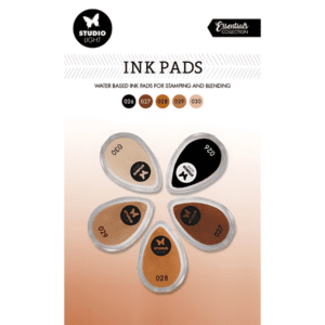 Studio Light Essentials Water Based Ink Pads 5pc - Shades of Brown