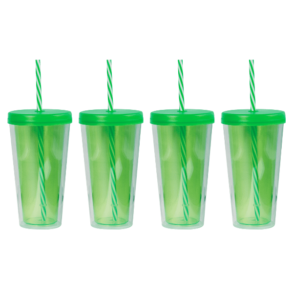 Hunter Green Plastic Cups