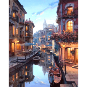 Paint by numbers kit framed canvas - Venice Light