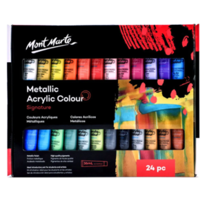 MM Signature Metallic Acrylic Paint Set 24x36ml