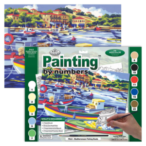 RL Adult Large Paint by Numbers 40x30cm - Mediterranean Fishing Boat