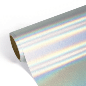 Krigie Glossy Holographic Vinyl - Brushed Silver