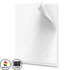 PET Self-adhesive Waterproof Printable Vinyl A4 (10 sheets) Inkjet & Laser - White Matt