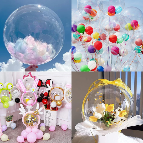 BoBo Balloon Clear party decorations Round