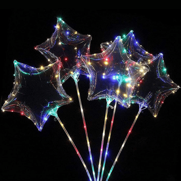 BoBo Balloon Clear party decorations Star