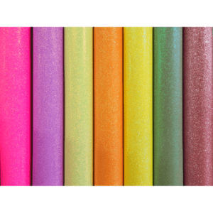 Faux Leather - A4 Bundle (7 Sheets) - Glitter Neon
