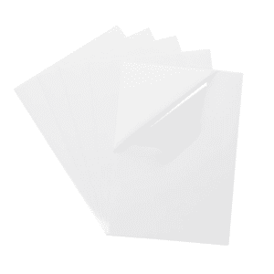 PET Self-adhesive Waterproof Vinyl A4 (5 sheets) - Clear Gloss