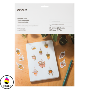 Cricut Printable Vinyl (12x A4 Sheets) - White