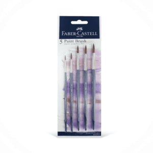 Faber-Castell Creative Studio Round Paint Brush set of 5 - Sizes: 2, 4, 6, 8, 10