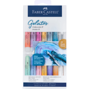 Faber-Castell Gelatos Water Soluble Cryon 15pc Set - Iridescent II