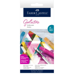 Faber-Castell Gelatos Water Soluble Cryon 15pc Set - Iridescent