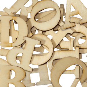 Dala Wooden Alphabet Letters (3cm) 26pcs wood; numbers; wooden; numerals; alphabet; letters; A-Z; craft; DIY;