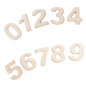 DalaWooden Numbers (3cm) 10pcs wood; numbers; wooden; numerals; 0-9